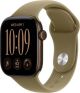 Apple Watch Series 12 (GPS + Cellular) 42mm Aluminum Case with Olive Sport Band - M/L - Dark Bronze - (2026)