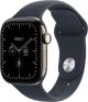 Apple Watch Series 12 (GPS + Cellular) 42mm Titanium Case with Navy Blue Sport Band - M/L - Natural - (2026)