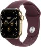 Apple Watch Series 12 (GPS + Cellular) 42mm Titanium Case with Burgundy Sport Band - S/M - Radiant Gold - (2026)