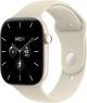 Apple Watch Series 12 (GPS + Cellular) 46mm Ceramic Case with Sand Sport Band - S/M - Pearl White - (2026)