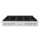 ZLINE - 48 in. Wide 8 Burner Paramount Gas Rangetop withPorcelain Cooktop (SRT48) - Stainless Steel