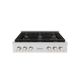 ZLINE - 36 in. Wide 6 Burner Paramount Gas Rangetop with (SRTS-BR-36) - Stainless Steel
