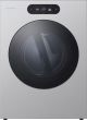 LG - SIGNATURE 9.0 Cu. Ft. Stackable Smart Gas Dryer with Steam and AI Sensor Dry - Brushed Platinum Steel