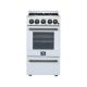 Forno Appliances - 24 in. Wide 4 burner Lamazze 2.05 Cu. Ft. Freestanding Gas Range - White