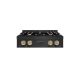 ZLINE - Autograph 30 in. Classic Rangetop w/ 4 Burners in Black Stainless Steel & Bronze Accents - Black Stainless Steel