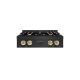 ZLINE - Autograph 30 in. Classic Rangetop w/ 4 Burners in Black Stainless Steel & Gold Accents - Black Stainless Steel