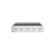 ZLINE - 36 in. Paramount Built-in Electric Induction Rangetop with 5 Element Cooktop in Satin - Stainless Steel