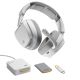 Glorious - GHS Wireless InfinitePlay 2.4/Bluetooth Over-the-Ear Wireless Gaming Headset + Base Station for PC, PS5, PS4 and Switch - White