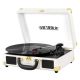 Victrola Journey Bluetooth Suitcase Record Player with 3-speed Turntable - White