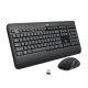 Logitech - MK540 Full-size Advanced Wireless Membrane Keyboard and Mouse Combo for PC - Black
