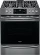 Frigidaire - Gallery 5.6 Cu. Ft. Freestanding Gas Convection Range with Self-Cleaning and Air Fry - Smudge-ProofÂ® Black Stainless Steel