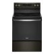 Whirlpool - 5.3 Cu. Ft. Freestanding Electric Range with Self-Cleaning and Frozen Bake™ - Black Stainless Steel with Printshield Finish