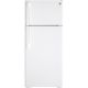 GE - 17.5 Cu. Ft. Top-Freezer Refrigerator - White