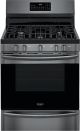 Frigidaire - Gallery 5.0 Cu. Ft. Freestanding Gas Range with Air Fry - Smudge-ProofÂ® Black Stainless Steel
