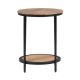 Simpli Home - Jenna Round Contemporary Mango Wood Accent Side Table - Natural