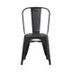 Simpli Home - Fletcher Contemporary Industrial Metal Dining Chairs (Set of 2) - Powder Coated Distressed Black And Copper