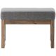 Simpli Home - Milltown Rectangular Modern Contemporary Plywood/Linen-Look Fabric Bench Ottoman - Gray