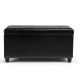 Simpli Home - Amelia Storage Ottoman Bench - Midnight Black
