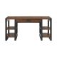 Walker Edison - 60in. Modern Industrial USB Power Computer Desk - Dark Walnut