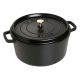 Staub - Cast Iron 9-qt Round Cocotte - Black Matte