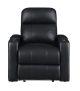 RowOne Prestige: Straight 2-Arm Leather Power Recline Home Theater Seating