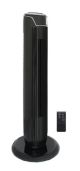 Sunpentown - Tower Fan w/ Remote and Timer - Black