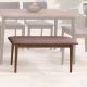 CorLiving - Branson Stained Dining Bench - Warm Walnut
