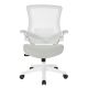 Office Star Products White Screen Back Manager's Chair in Fabric - Linen Stone