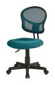 OSP Home Furnishings - Mesh Task Chair In Fabric - Blue