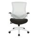 Office Star Products White Screen Back Manager's Chair in Fabric - Linen Black