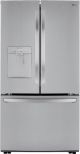 LG - 29 cu. Ft. 3 Door French Door w/ Ice Maker, and External Water Dispenser - PrintProof Stainless Steel