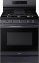 Samsung - 6.0 cu. ft. Freestanding Gas Range w/ WiFi, No-Preheat Air Fry & Convection - Fingerprint Resistant Black Stainless Steel
