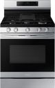 Samsung - 6.0 cu. ft. Freestanding Gas Range w/ WiFi, No-Preheat Air Fry & Convection - Fingerprint Resistant Stainless Steel
