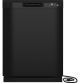 GE - Front Control Built-In Dishwasher w/ 59 dBA (Black)