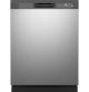 GE - Front Control Built-In Dishwasher w/ 55 dBA (Stainless Steel)