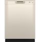 GE - Front Control Built-In Dishwasher w/ 55 dBA - Bisque