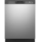 GE - Front Control Built-In Dishwasher w/ 59 dBA (Stainless Steel) - GDF510PSRSS