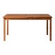 Walker Edison Everest Acacia Wood Outdoor Dining Table - Brown