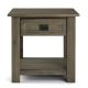 Simpli Home Monroe End Table - Distressed Grey