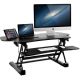 Mount-It! Extra-Wide Height Adjustable Standing Desk Converter - Black