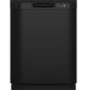 GE - Front Control Dishwasher w/ 60dBA - Black