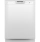GE - Front Control Dishwasher w/ 60dBA - White