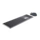 Dell - KM7321W Ergonomic Full-size Premier Multi-Device Wireless Keyboard and Mouse - Titan Gray