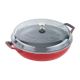 Staub - Cast Iron 3.5-qt Braiser with Glass Lid - Cherry