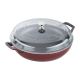Staub - Cast Iron 3.5-qt Braiser with Glass Lid - Grenadine
