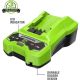 Greenworks - 24 Volt Battery Charger - Black/Green