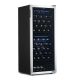 NewAir - 98-Bottle Freestanding Wine Fridge w/ Low-Vibration Ultra-Quiet Inverter Compressor - Stainless steel