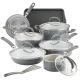 Rachael Ray Create Delicious Aluminum Nonstick Cookware Set, 13pc. Gray Shimmer - Gray Shimmer