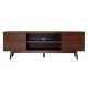 Walker Edison - Modern 2 Door Solid Wood TV Stand for TVs up to 80”- Walnut