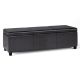 Simpli Home - Avalon Extra Large Storage Ottoman Bench - Tanners Brown